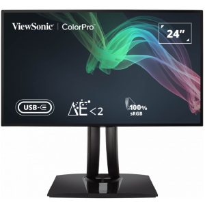 ViewSonic Colorpro VP2468A 24 Inch LCD Monitor _ IPS Panel Technology _ USB C Connectivity