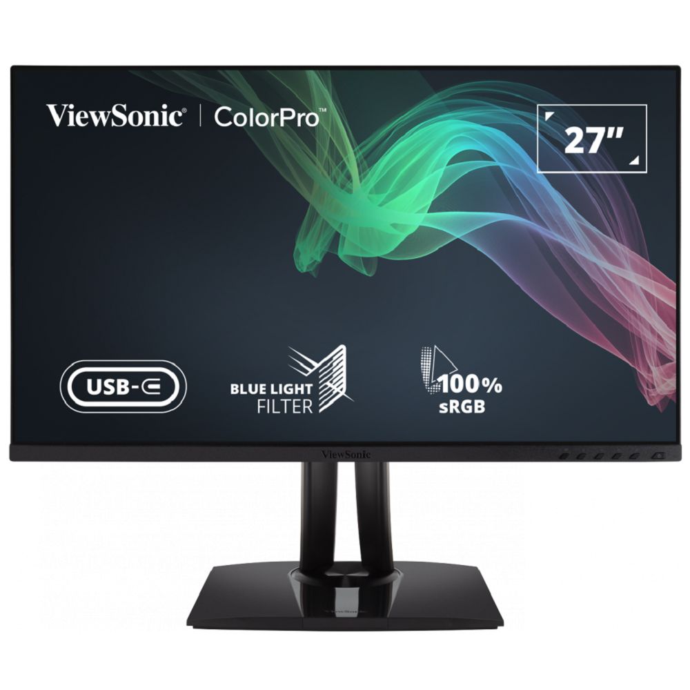 ViewSonic VP2756-4K UHD 27-Inch IPS Monitor | 60W USB-C | 100% sRGB & Pantone Validated | 3 Side borderless