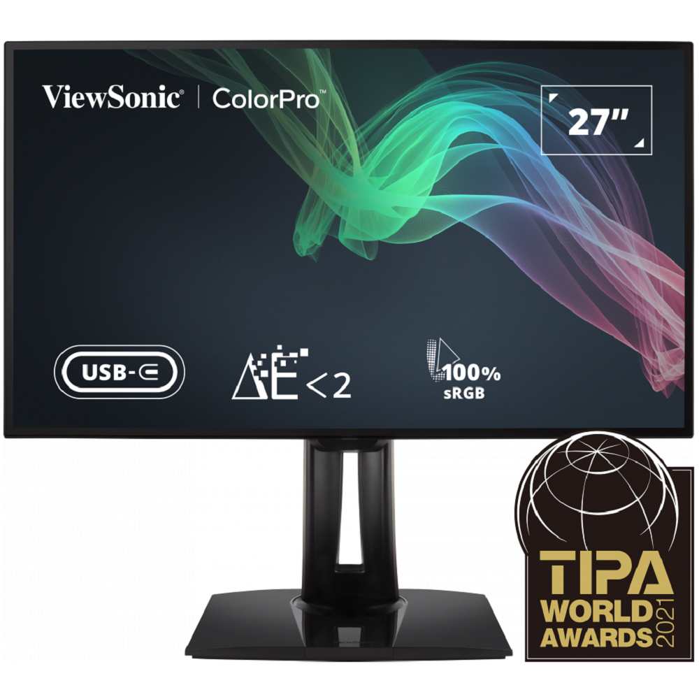 ViewSonic VP2768A 2K QHD 27-Inch IPS Monitor | 100% sRGB & 100% Rec.709 | Color Blindness Mode