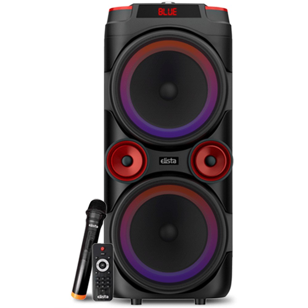 Elista ELS T-6200 AUTFB 60W RGB Trolley Speaker with Mic and Remote Control