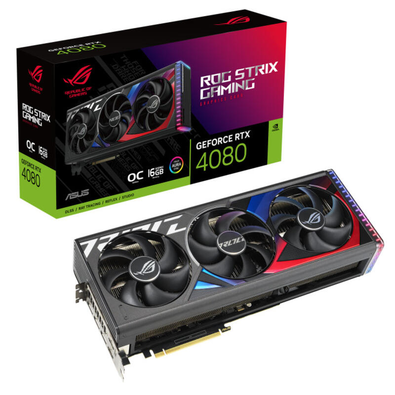 ROG Strix GeForce RTX 4080 16GB GDDR6X OC Edition Graphics Card